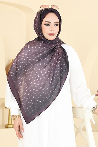 moda selvim Scarf 131ART1138 Purple - Thumbnail