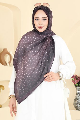 moda selvim شال أرجواني 131ART1138 - Thumbnail