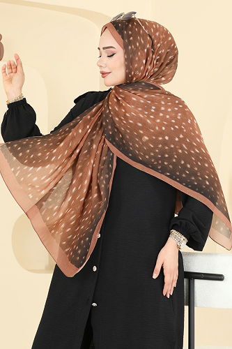 moda selvim شال عسلي 131ART1138 - Thumbnail