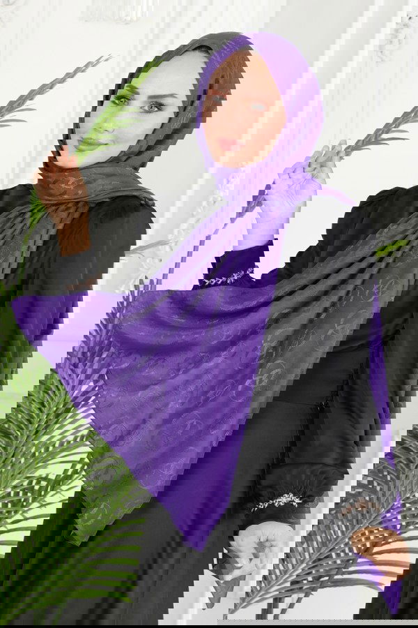 Modaselvim خصم صافٍ20%+20% في سلة التسوق شال أرجواني 131IPK758