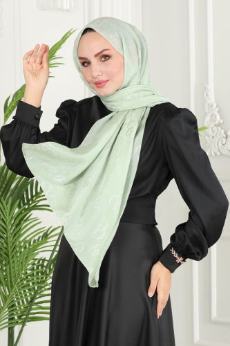 moda selvim Scarf 131IPK758 Water Green - Thumbnail