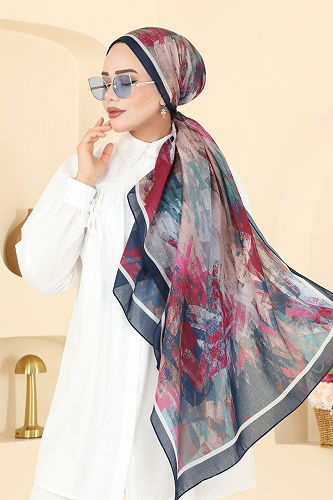 moda selvim Scarf 132ART1138 Petroleum - Thumbnail