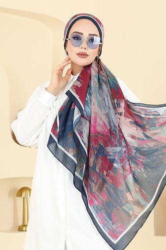 moda selvim Scarf 132ART1138 Petroleum - Thumbnail