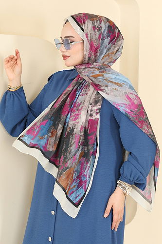 moda selvim شال بيج 132ART1138 - Thumbnail