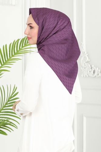 moda selvim Scarf 132IPK758 Purple - Thumbnail