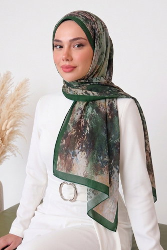 moda selvim Scarf 133ARTK1207 Emerald - Thumbnail