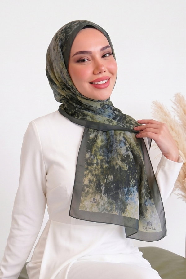 Modaselvim شالات شال اخضر عفني 133ARTK1207