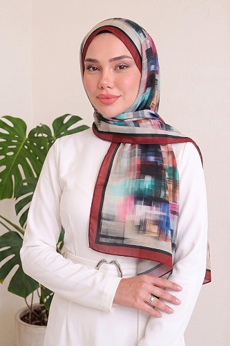 moda selvim شال خمري 134ARTK1207 - Thumbnail