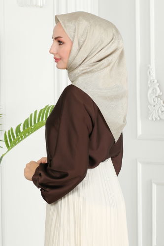 moda selvim Scarf 134IPK758 Beige - Thumbnail