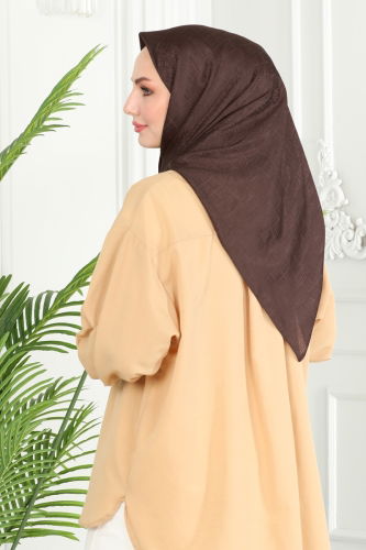 moda selvim Scarf 134IPK758 Brown - Thumbnail