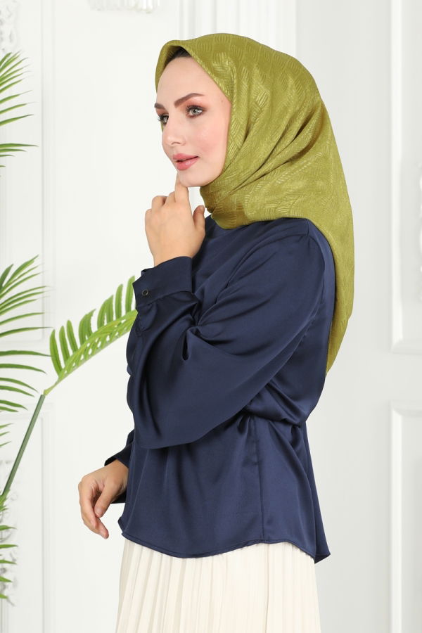 Scarf 134IPK758 Oil Green - 1