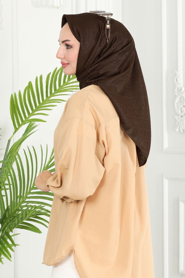 Scarf 135IPK758 Brown - 3