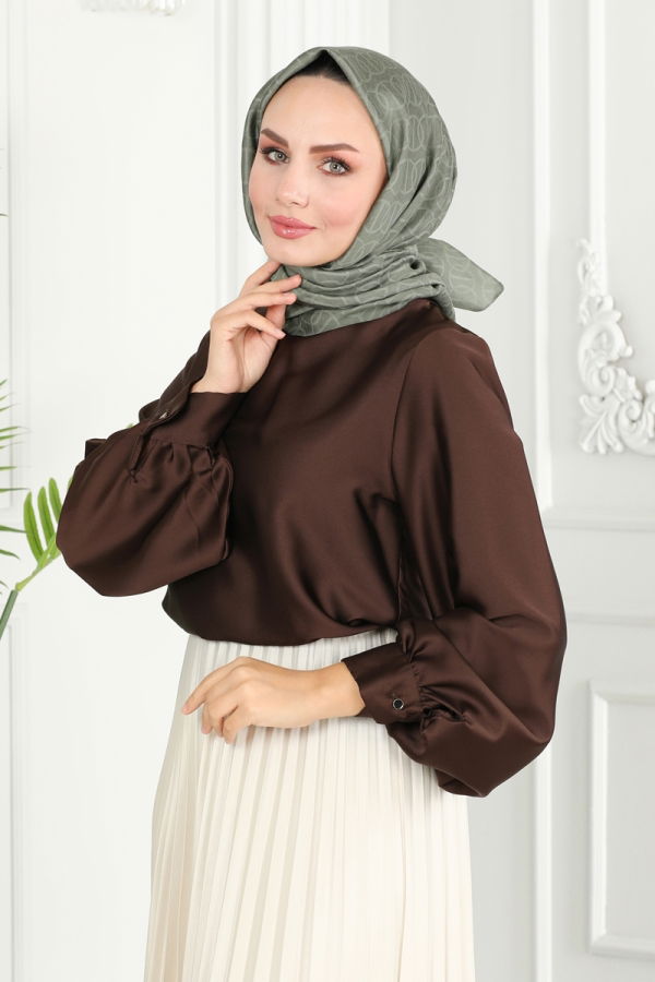 Scarf 135IPK758 Light Khaki - 2