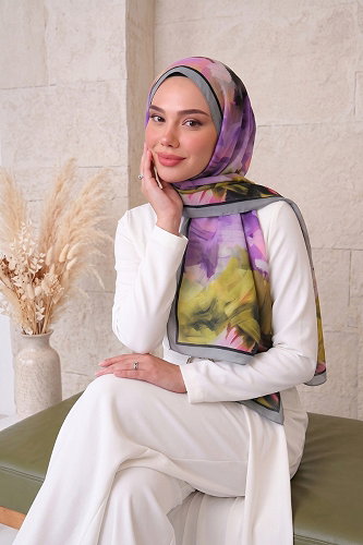 moda selvim Scarf 136ARTK1207 Anthracite - Thumbnail