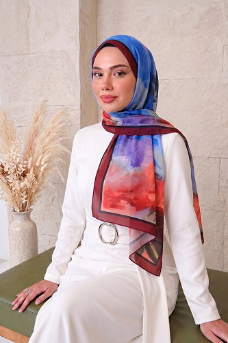 moda selvim شال خمري 136ARTK1207 - Thumbnail