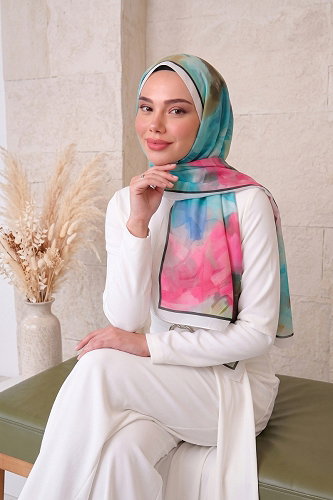 moda selvim Scarf 136ARTK1207 Stone - Thumbnail