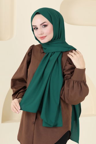 moda selvim Scarf 136IPK758 Emerald - Thumbnail