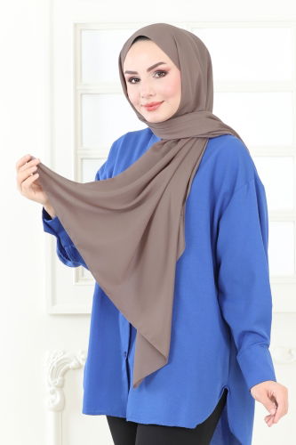 moda selvim Scarf 136IPK758 Light Brown - Thumbnail