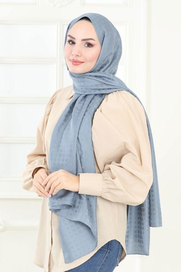 Scarf 137IPK758 Blue - 2