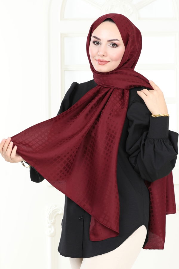 Modaselvim Shawls Scarf 137IPK758 Burgundy