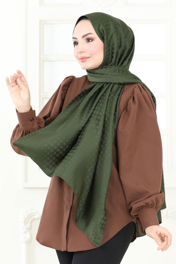 Modaselvim Shawls Scarf 137IPK758 Khaki