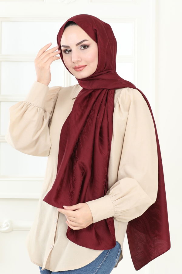 Modaselvim Shawls Scarf 138IPK758 Burgundy