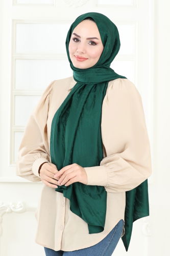 moda selvim Scarf 138IPK758 Emerald - Thumbnail