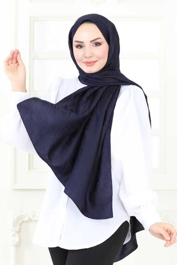 Modaselvim Shawls Scarf 138IPK758 Navy Blue