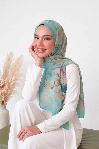 moda selvim شال اخضر فاتح 139ARTK1207 - Thumbnail