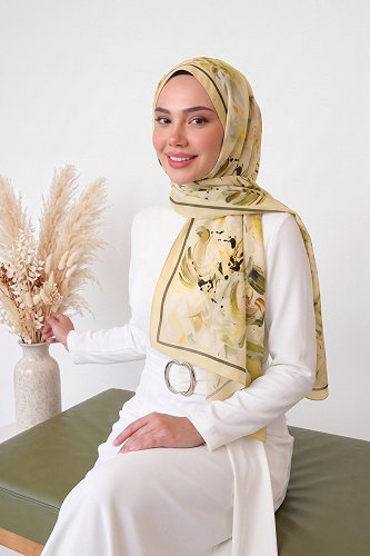 moda selvim شال أصفر 139ARTK1207 - Thumbnail
