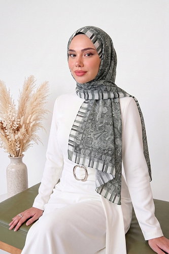 moda selvim Scarf 140ARTK1207 Anthracite - Thumbnail