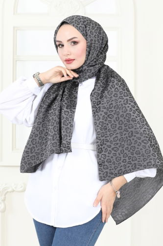 moda selvim Scarf 140IPK758 Anthracite - Thumbnail