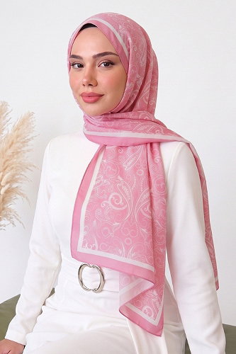 moda selvim Scarf 142ARTK1207 Pink - Thumbnail