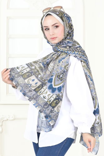 moda selvim Scarf 142IPK758 Stone - Thumbnail