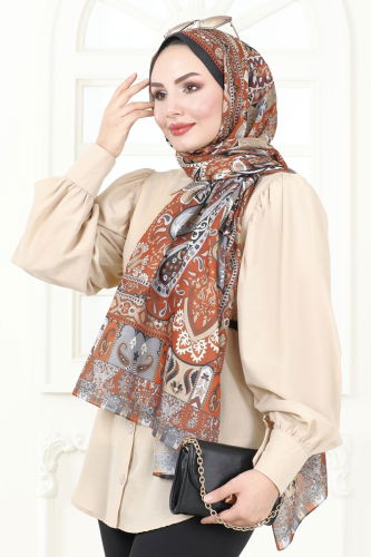 moda selvim Scarf 142IPK758 Tile - Thumbnail