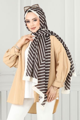 I.P.K. - Scarf 143IPK758 Brown& Beige