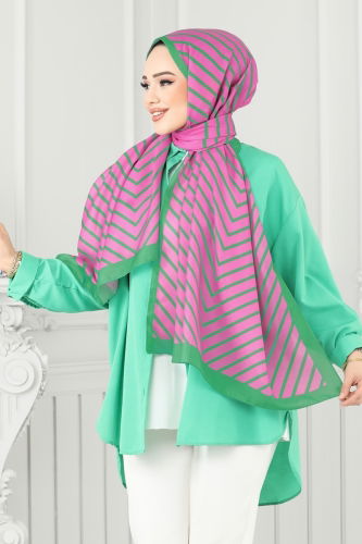 I.P.K. - Scarf 143IPK758 Fuchsia&Green