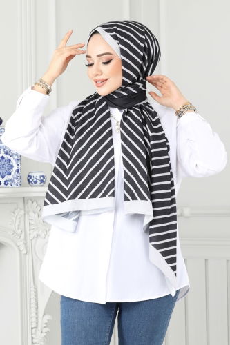 I.P.K. - Scarf 143IPK758 Gray & Black