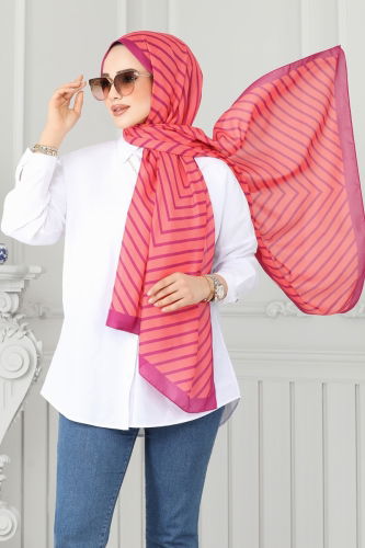 I.P.K. - Scarf 143IPK758 Orange&Fuchsia