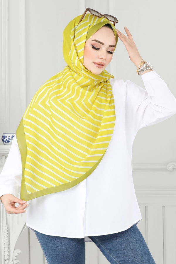 Scarf 143IPK758 Yellow - 1