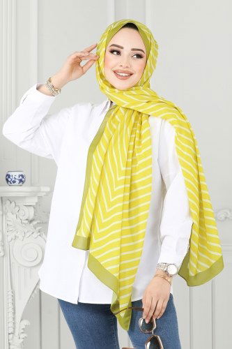 Scarf 143IPK758 Yellow - 3