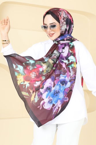 I.P.K. - Scarf 144IPK758 Burgundy&Damson