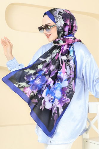 I.P.K. - Scarf 144IPK758 Damson & Indigo