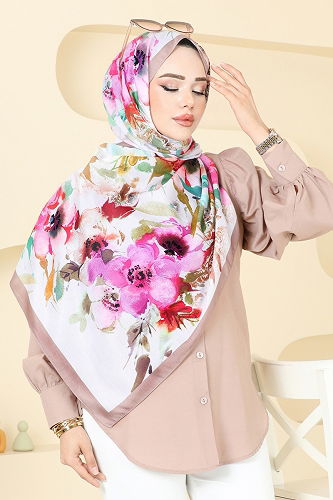 moda selvim شال بيج غامق 144IPK758 - Thumbnail