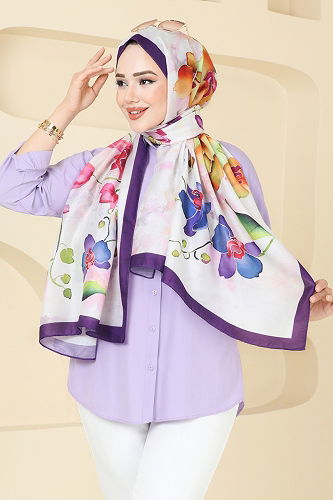 moda selvim Scarf 145IPK758 Stone - Thumbnail