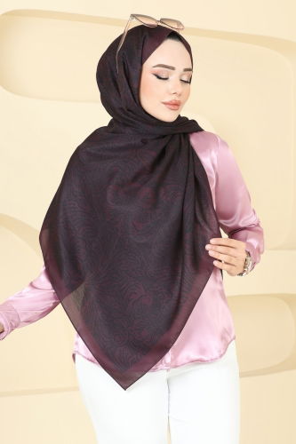 I.P.K. - Scarf 146IPK758 Damson & Black