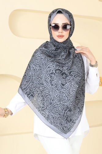 moda selvim شال رمادي 146IPK758 - Thumbnail