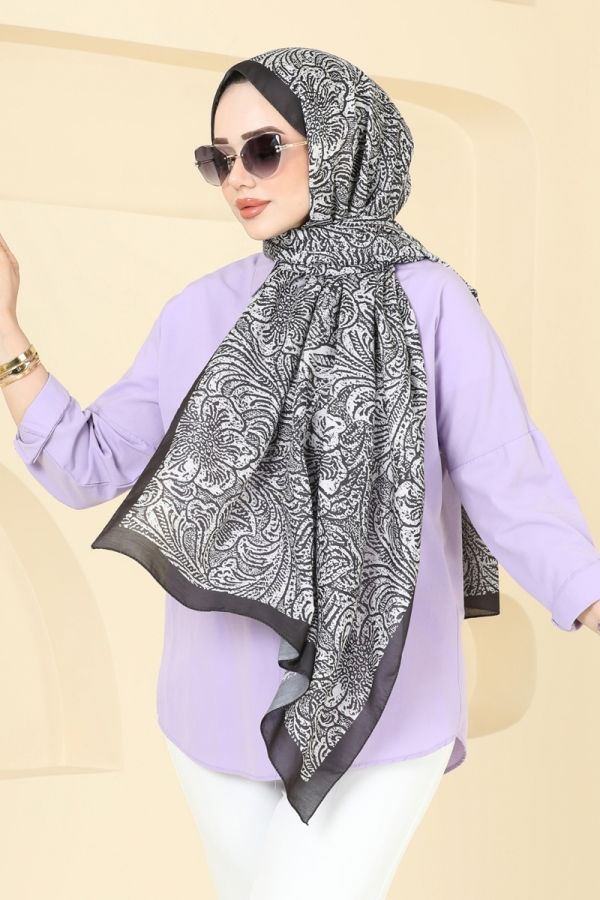 Modaselvim NET 20%+20% DISCOUNT IN THE CARD Scarf 146IPK758 Stone & Black