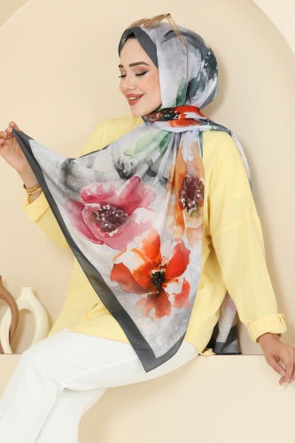 I.P.K. - Scarf 147IPK758 Petroleum & Anthracite