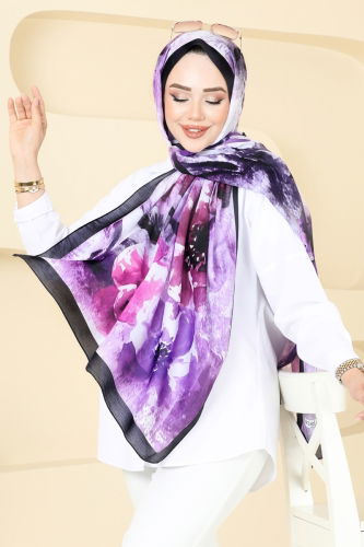 I.P.K. - Scarf 147IPK758 Purple & Black